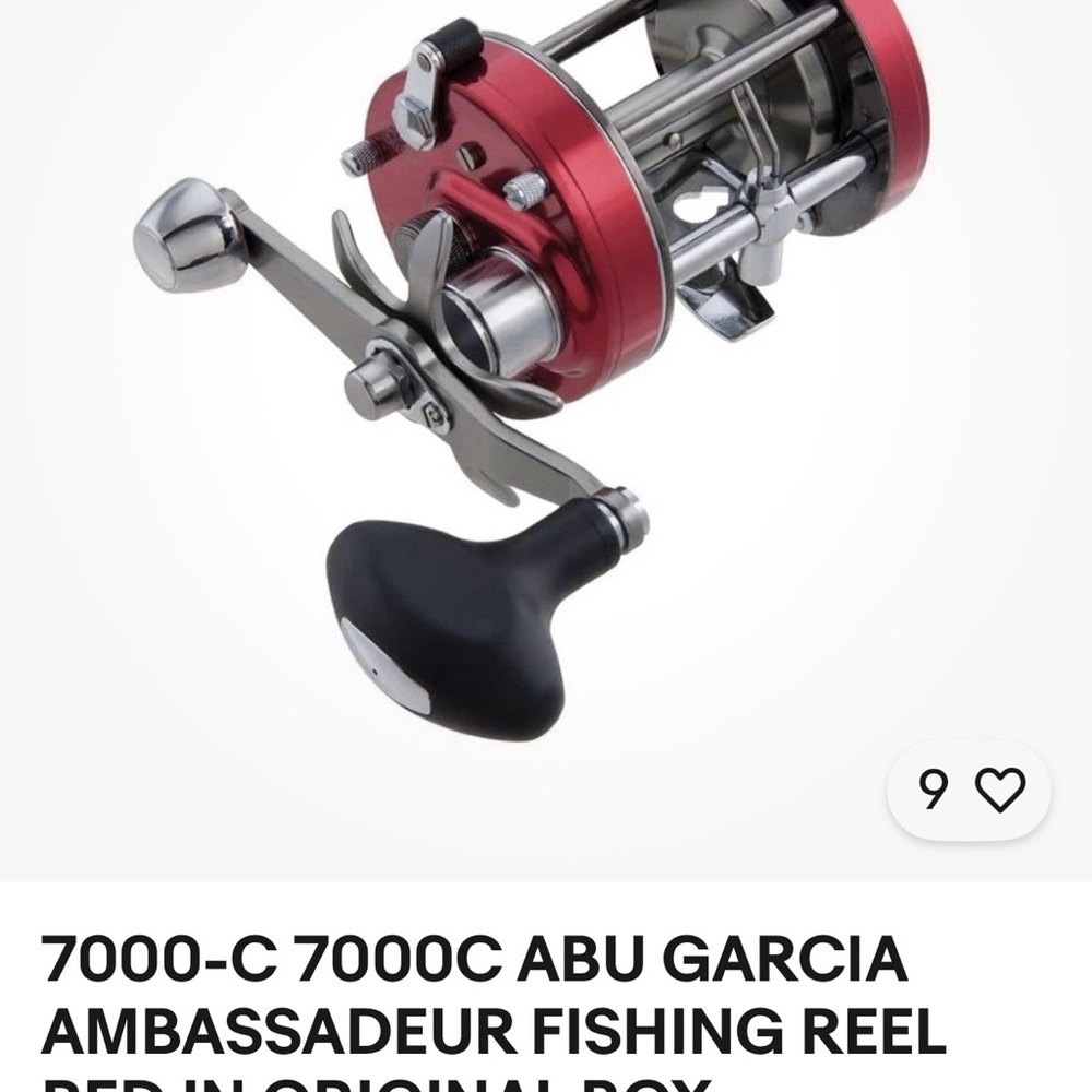 Abu Garcia Ambassadeur Fishing Reel - Red